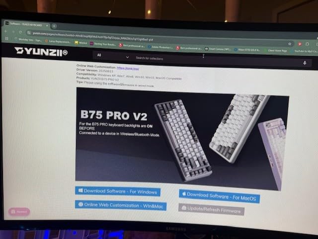 YUNZII B75 PRO 75% Wireless Mechanical Keyboard (Black Heart, CocoaV2) customer photo 1