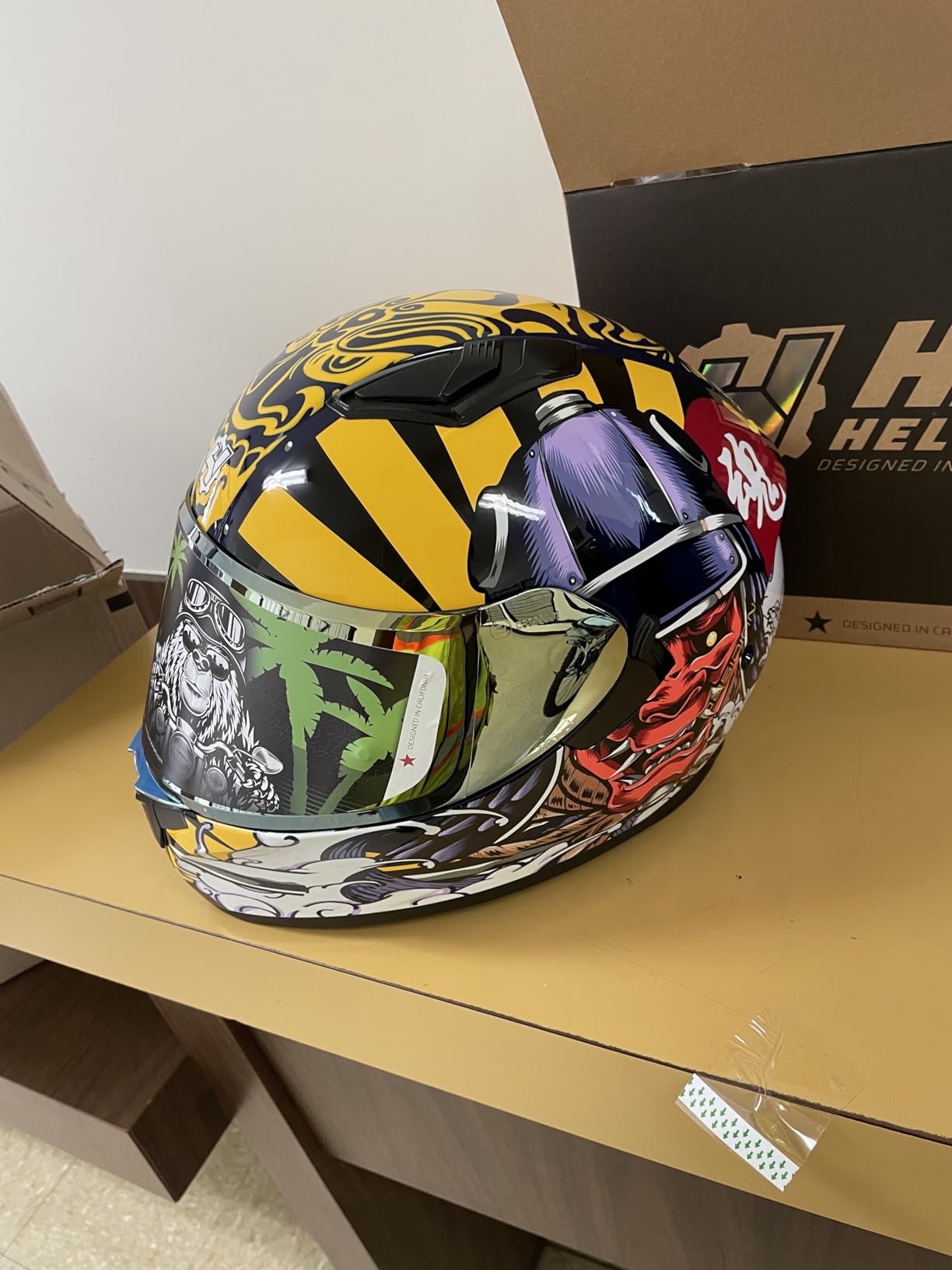HAX Obsidian Dual Visor Full Face Motorcycle Helmet DOT/ECE 22.06 Approved, Pinlock & Bluetooth Ready, Aerodynamic Spoiler for Powersports Street Bike Racing, Unisex Adult (Matte Black Red, M) customer photo 2