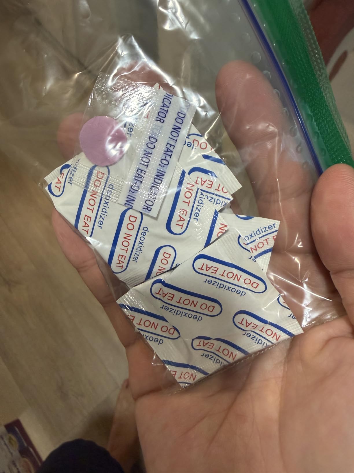 150 Pack 500CC Food Grade Oxygen Absorbers (15 x Packs of 10) with Oxygen Indicator for Mylar Bags, Mason Jars, Canning, Vacuum Bags customer photo 1