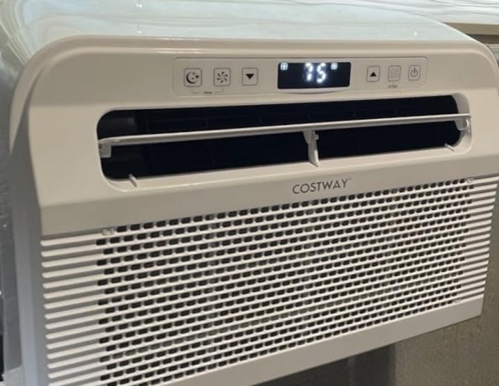 COSTWAY RV Window Air Conditioner, 6500 BTU Window AC Unit w/WiFi APP Voice Control, 24H Timer & Quiet Operation, 4-in-1 Cooling Fan Dehumidifier Sleep Mode for Caravan & Motorhome customer photo 2