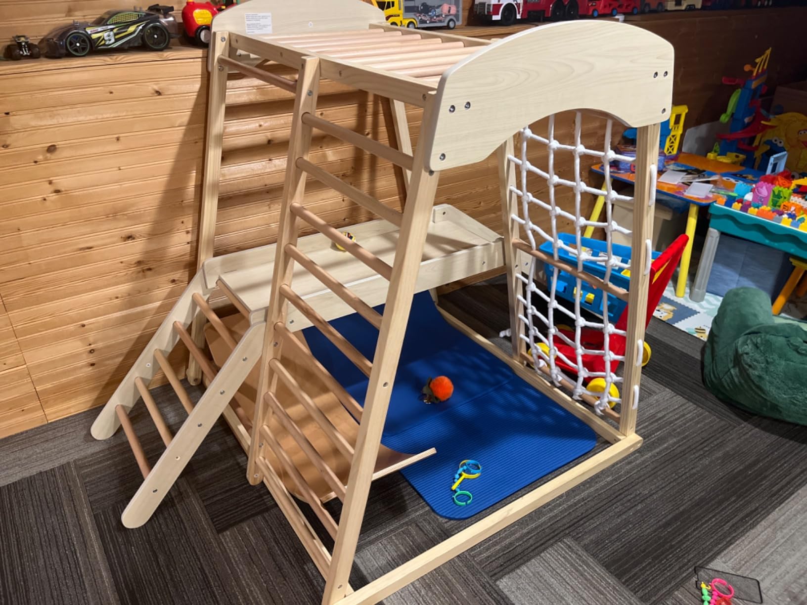 Costzon Indoor Playground, 8-in-1 Foldable Indoor Jungle Gym for Kids customer photo 1