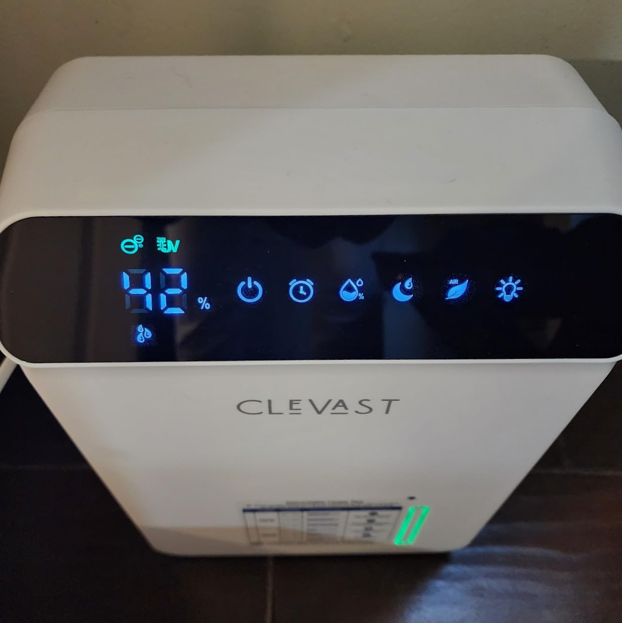 CLEVAST Small Dehumidifier for Bathroom, Bedroom, Quiet Operation, Portable customer photo 1