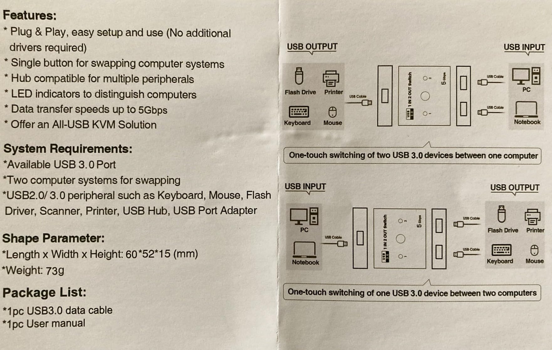USB C Kvm Switch 2 Monitors 1 Desktop and 1 Laptop, Dual Monitor KVM Switch Docking Station, 4K@60Hz Expand 2 HDMI Displays,USB 3.0x3,USB C x1, PD 100W, Wired Remote and USB Cable Included customer photo 2