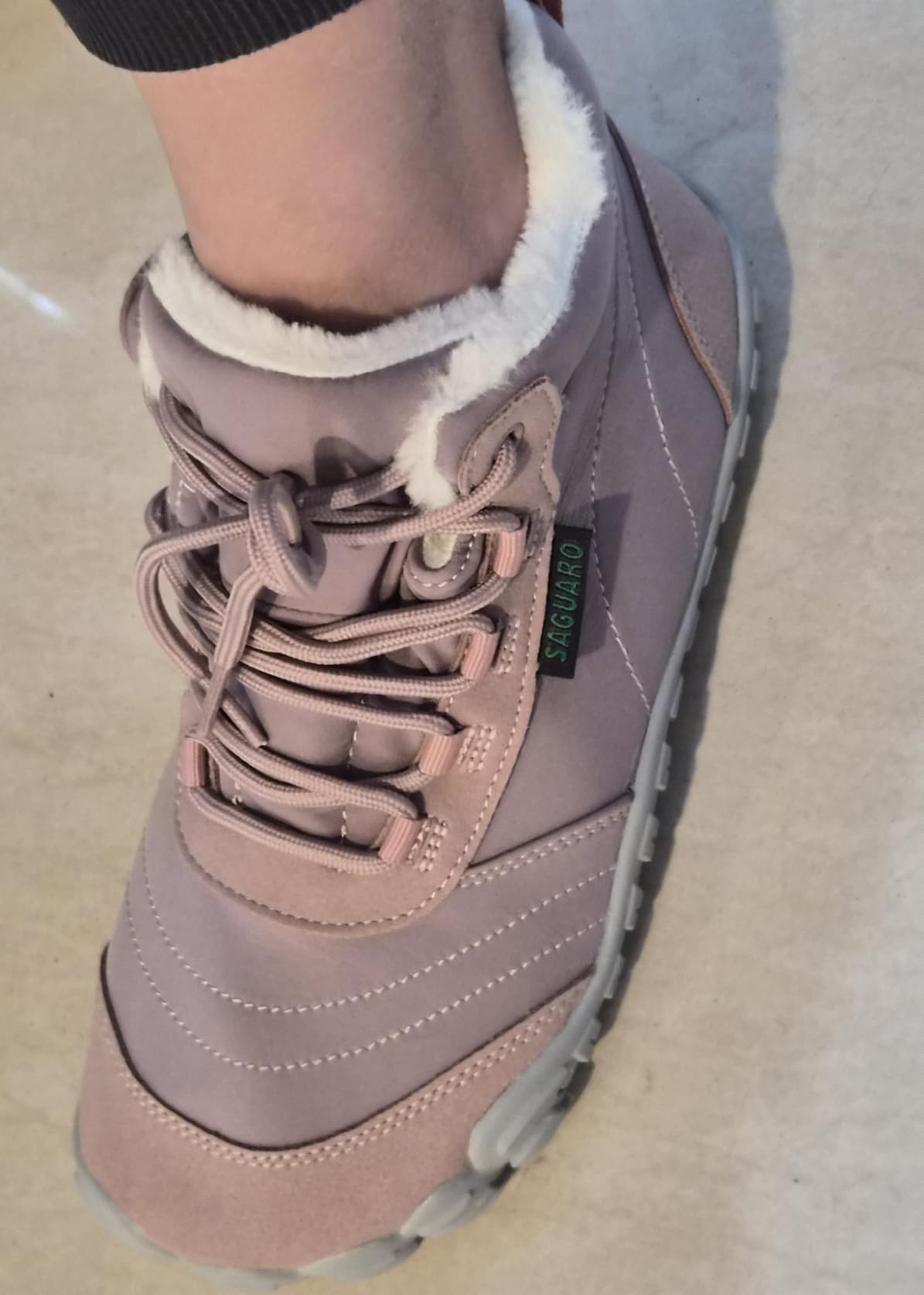 Wide Toe Box Winter Boots for Womens, Barefoot Style customer photo 2