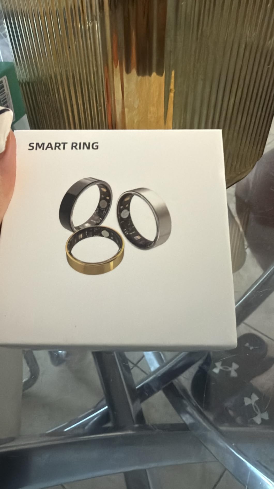 Smart Ring with Sleep Monitoring, Step Counting, Heart Rate, Blood Oxygen for iOS and Android, No Subscription Fee, IP68 Waterproof Health Tracker (Rose Gold, 8) customer photo 1