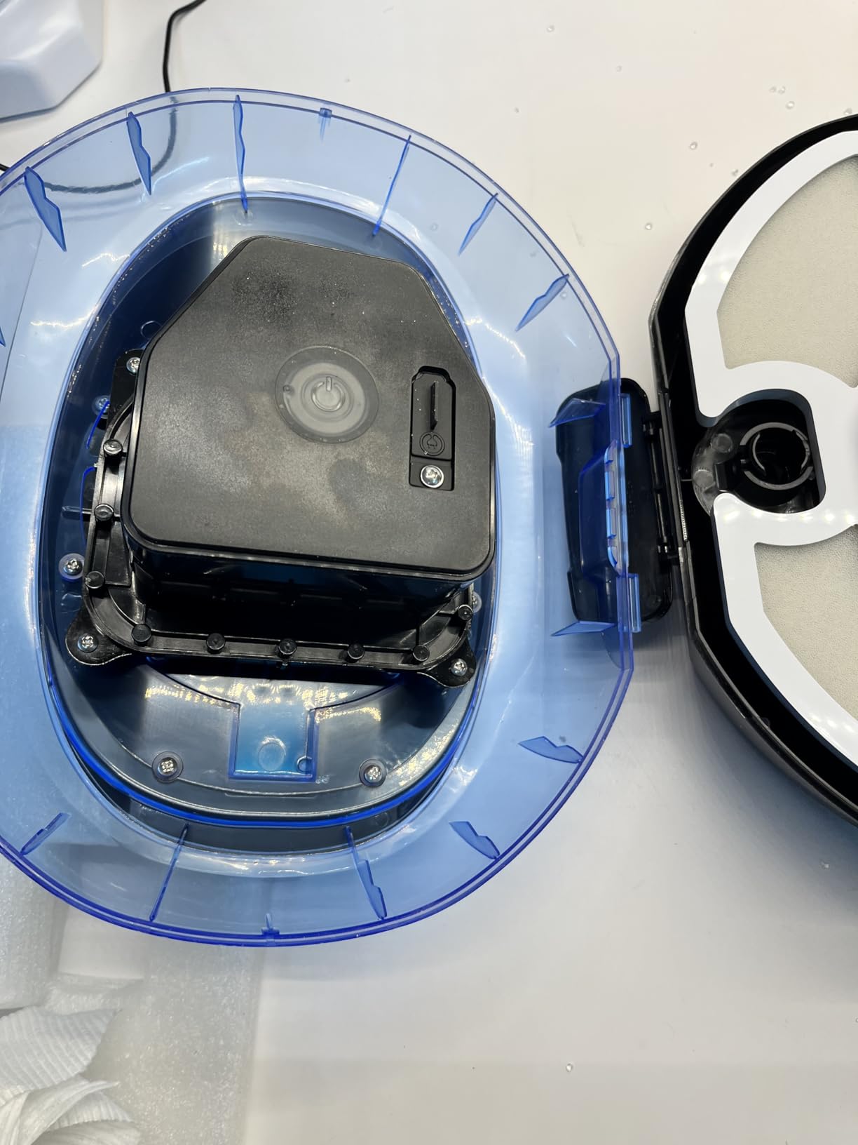 S2 Pool Vacuum Robot for Above Ground Pools, 90-Min Runtime, 861 Sq.Ft Coverage, Cordless Operation, Efficient Cleaning Performance, Dual-Layer Filtration, Panda Black customer photo 1