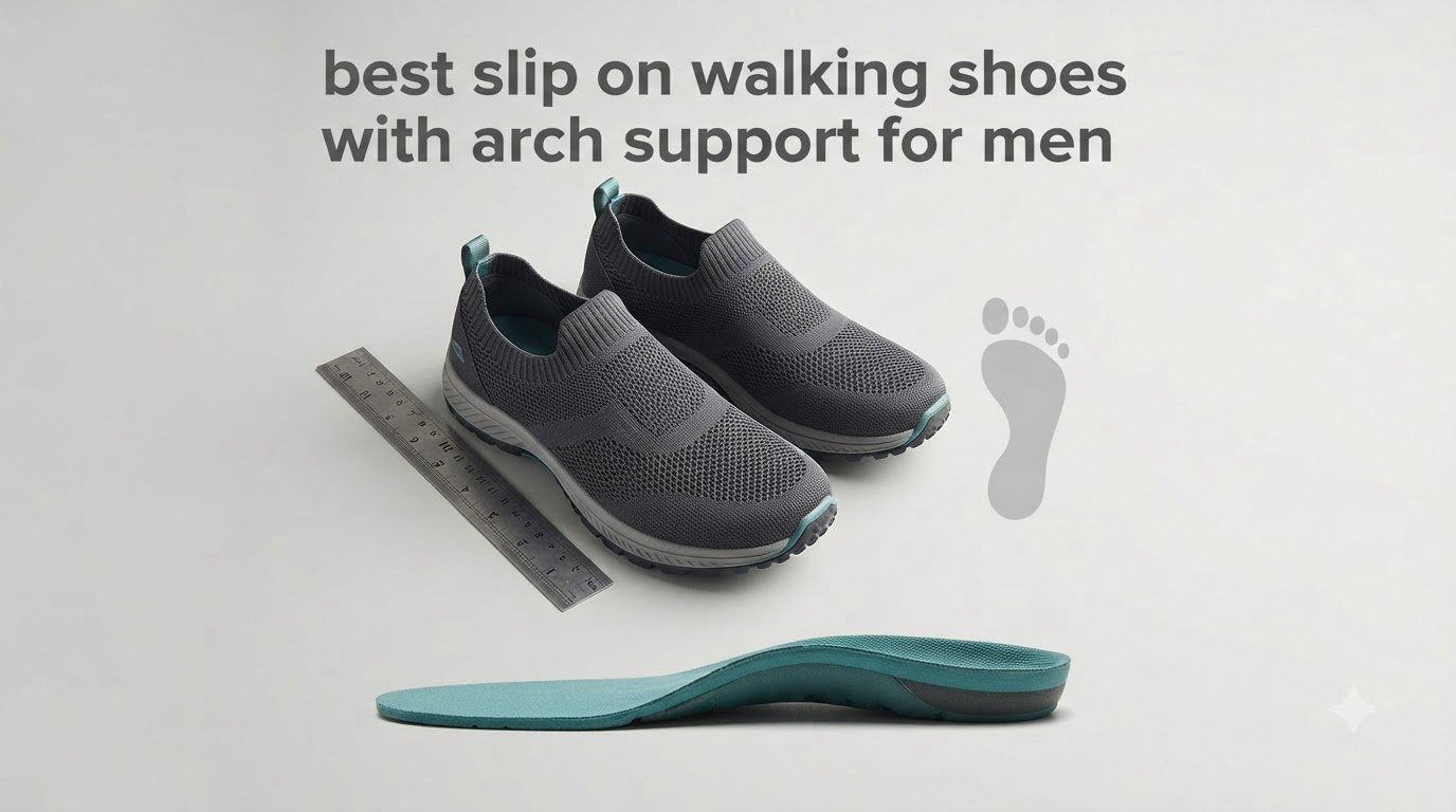 best slip on walking shoes with arch support for men