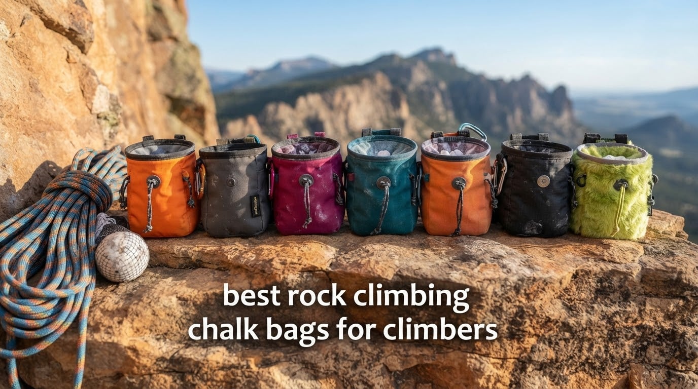 best rock climbing chalk bags for climbers
