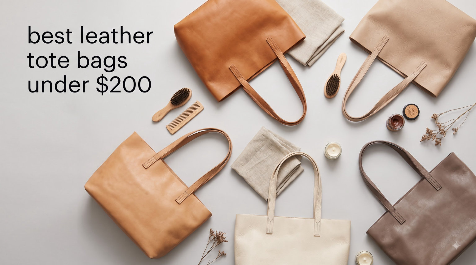 best leather tote bags under $200
