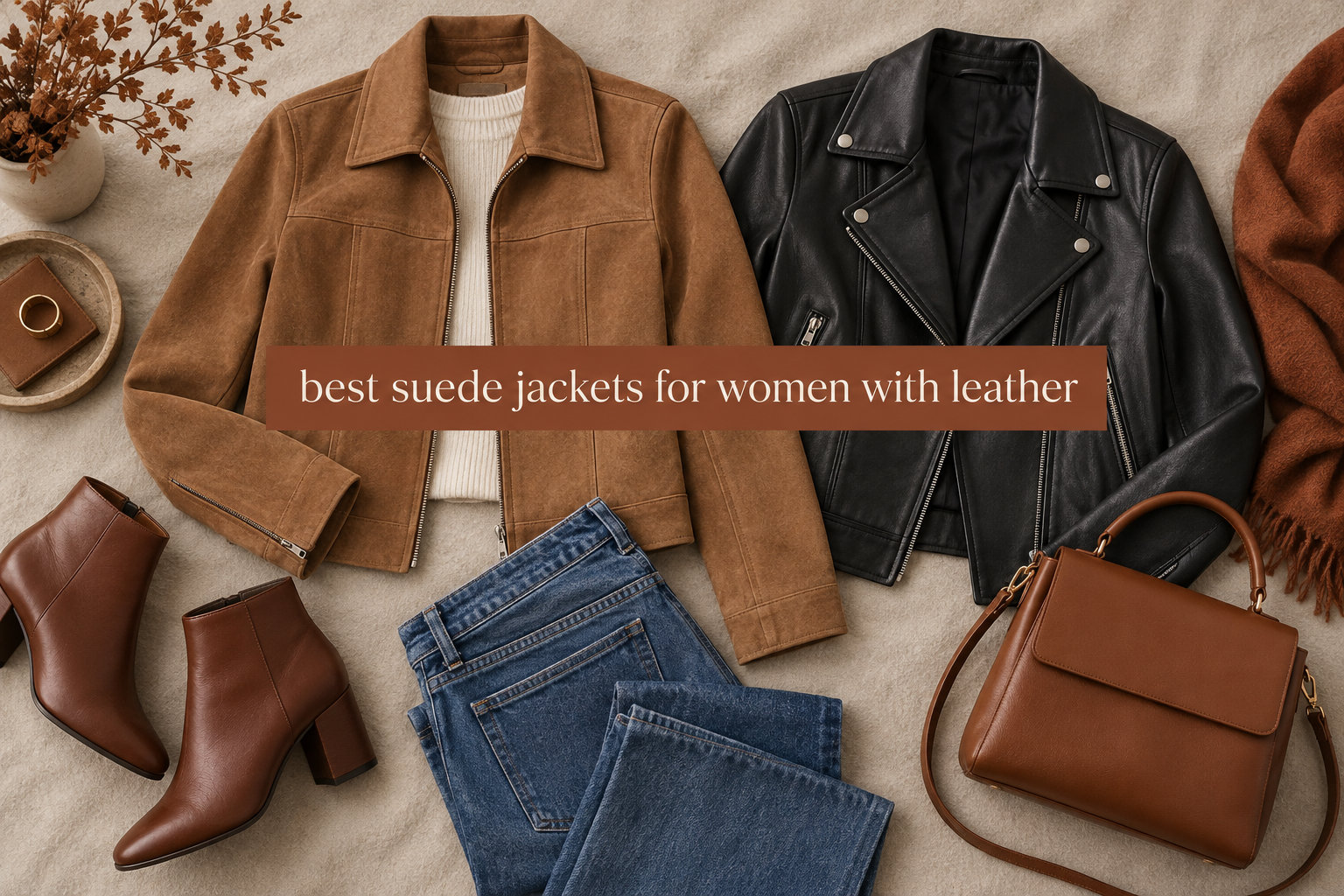 best suede jackets for women with leather
