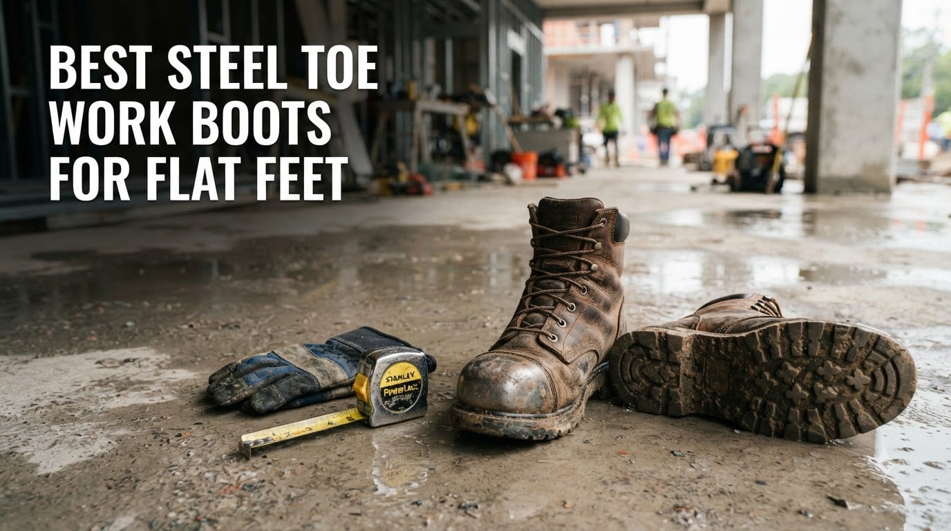 best steel toe work boots for flat feet