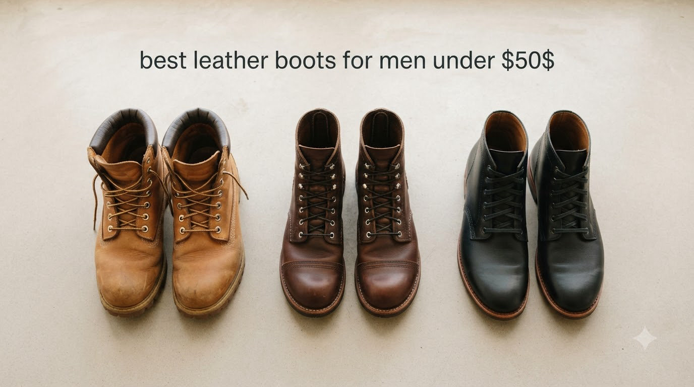 best leather boots for men under $50$