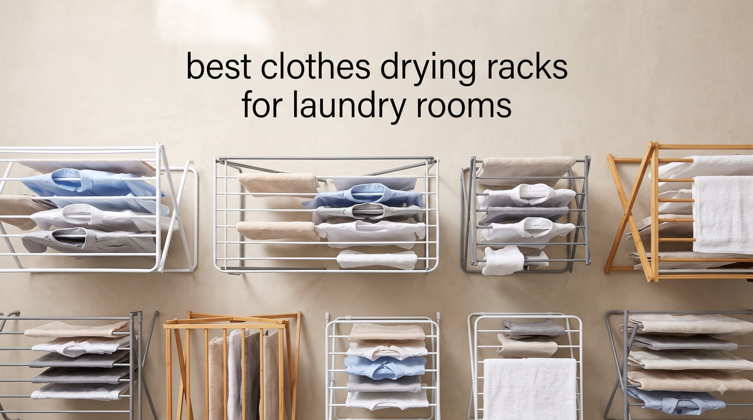 best clothes drying racks for laundry rooms