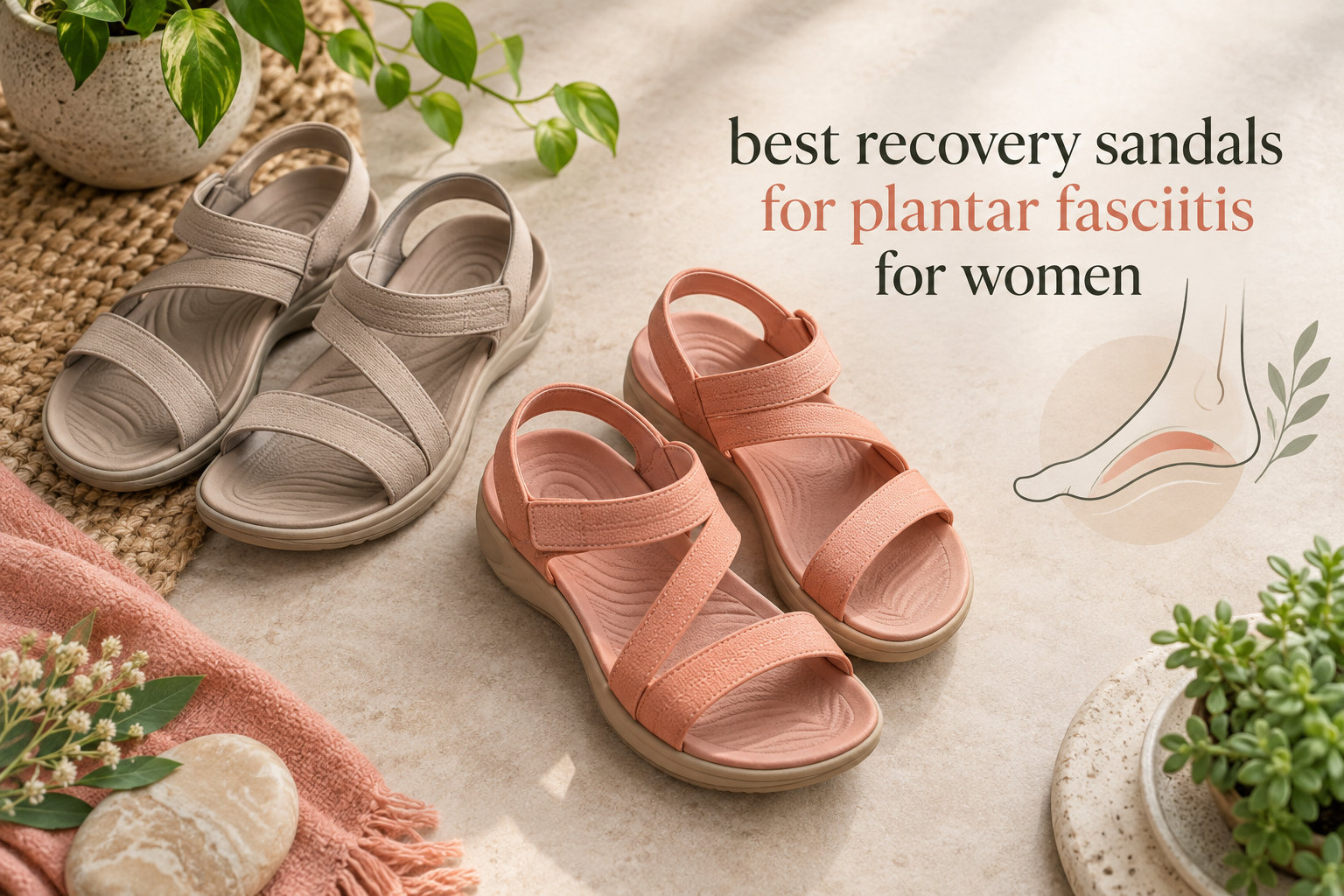 best recovery sandals for plantar fasciitis for women