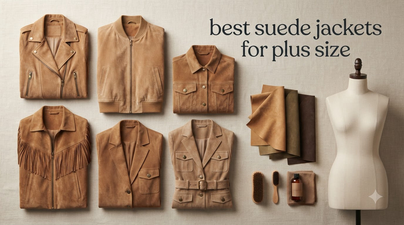 best suede jackets for plus size