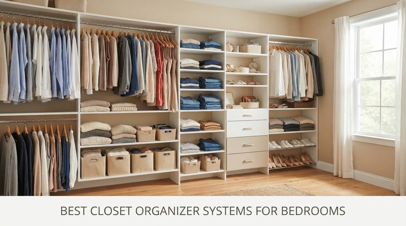 best closet organizer systems for bedrooms