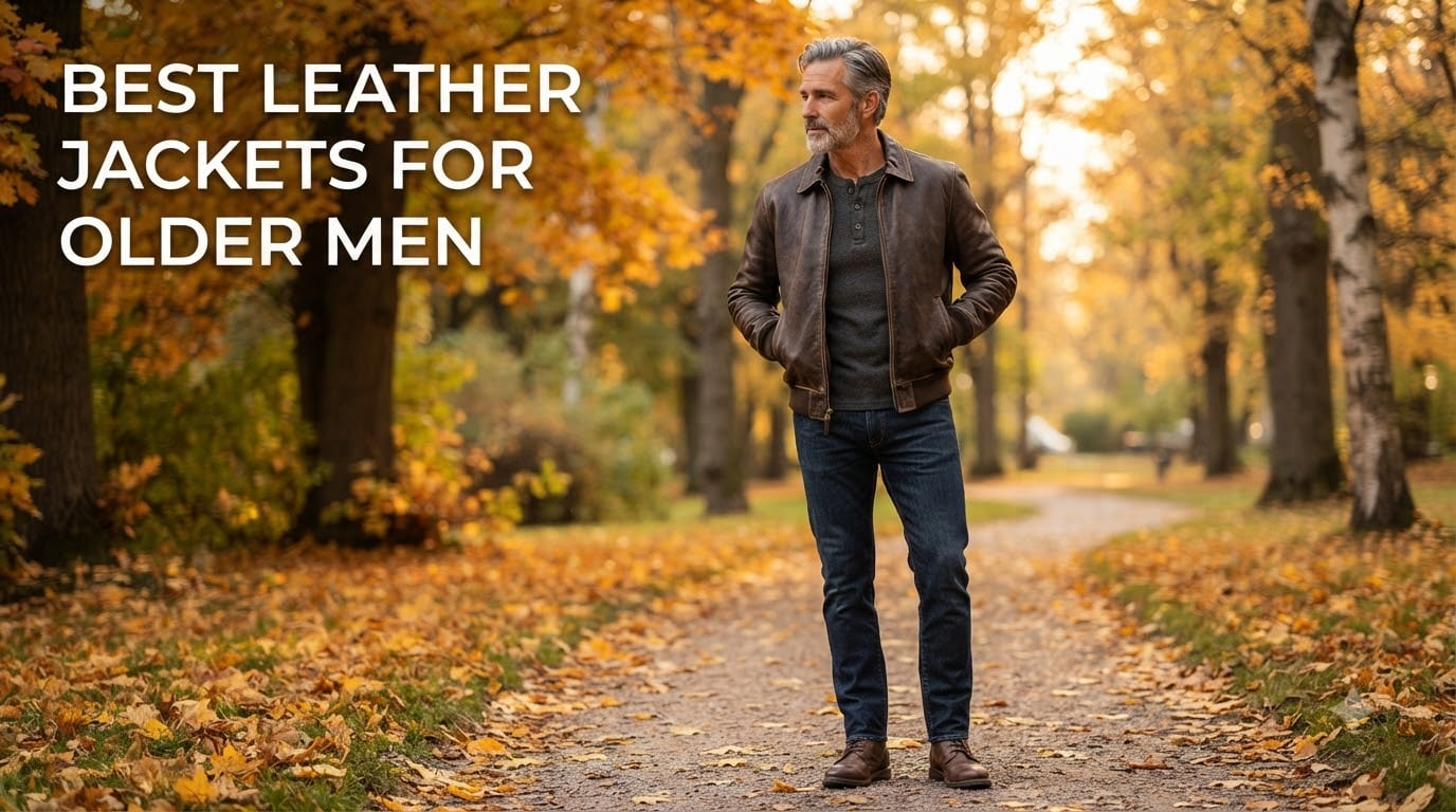 best leather jackets for older men