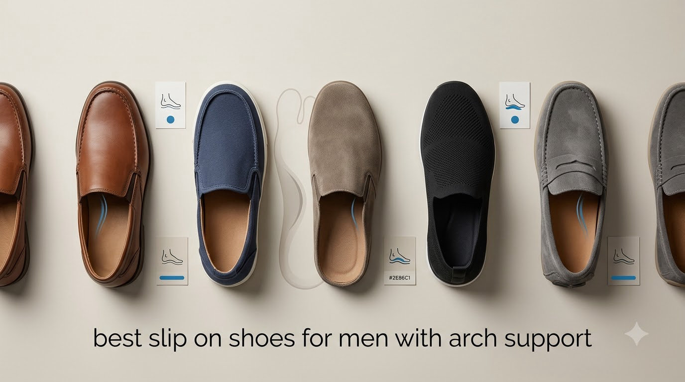 best slip on shoes for men with arch support