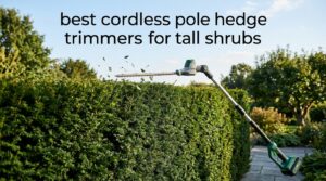 best cordless pole hedge trimmers for tall shrubs
