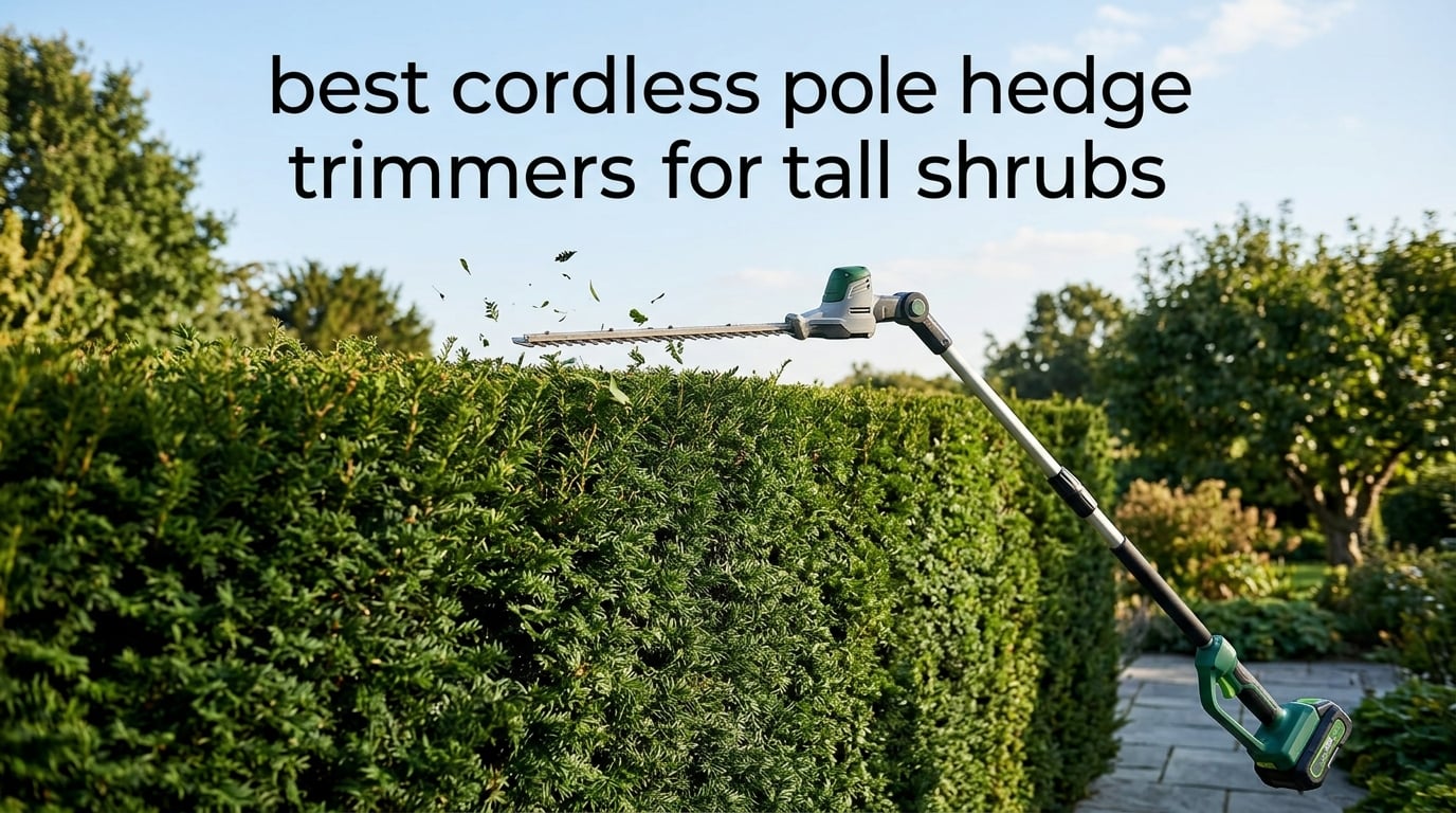 best cordless pole hedge trimmers for tall shrubs