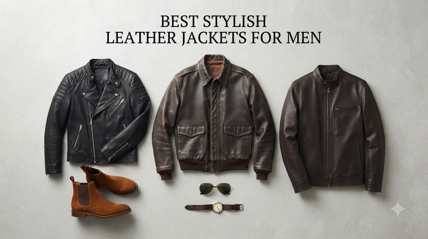 best stylish leather jackets for men