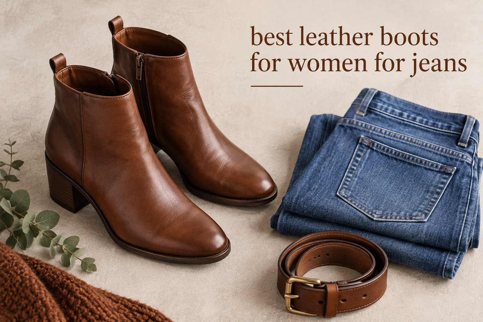 best leather boots for women for jeans