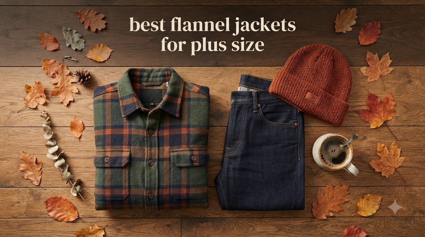 best flannel jackets for plus size