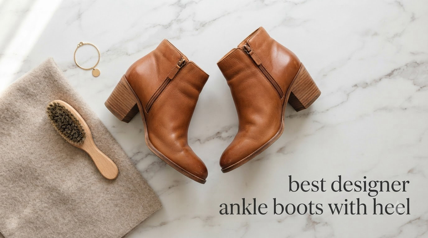 best designer ankle boots with heel
