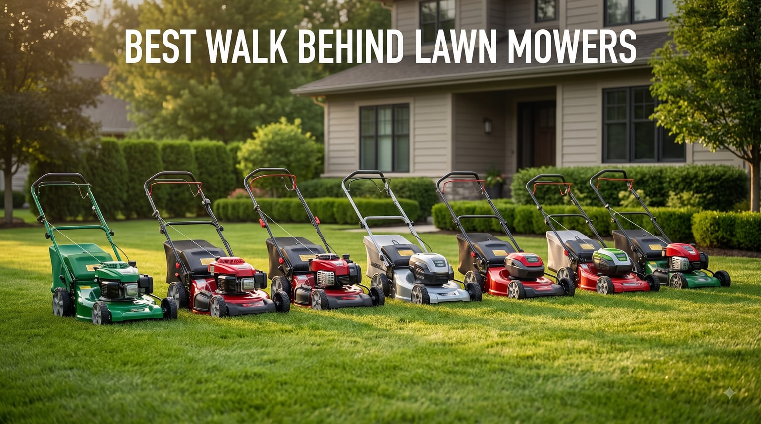 best walk behind lawn mowers
