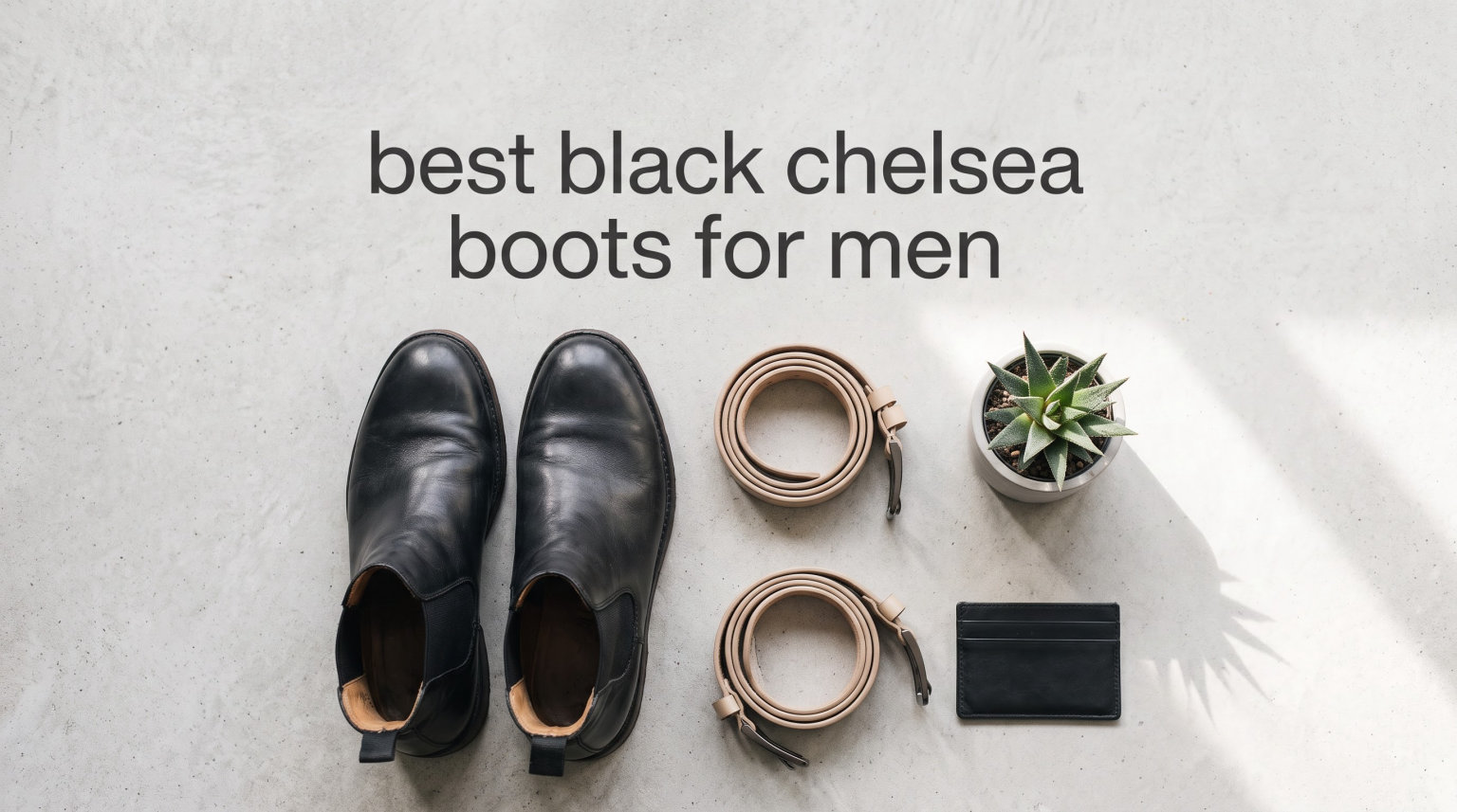 best black chelsea boots for men