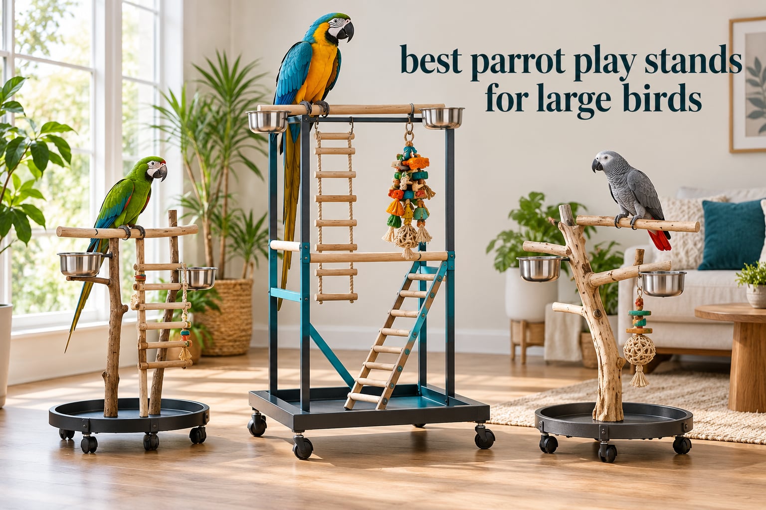 best parrot play stands for large birds