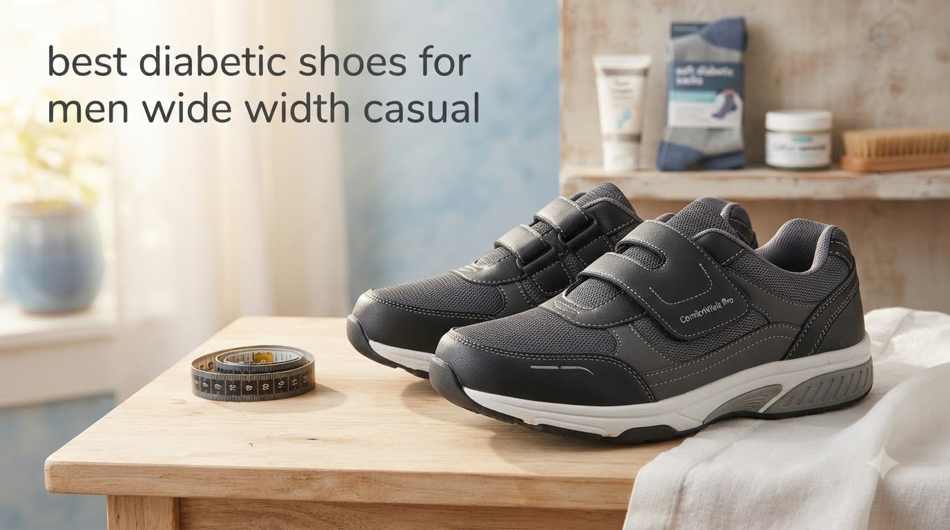 best diabetic shoes for men wide width casual