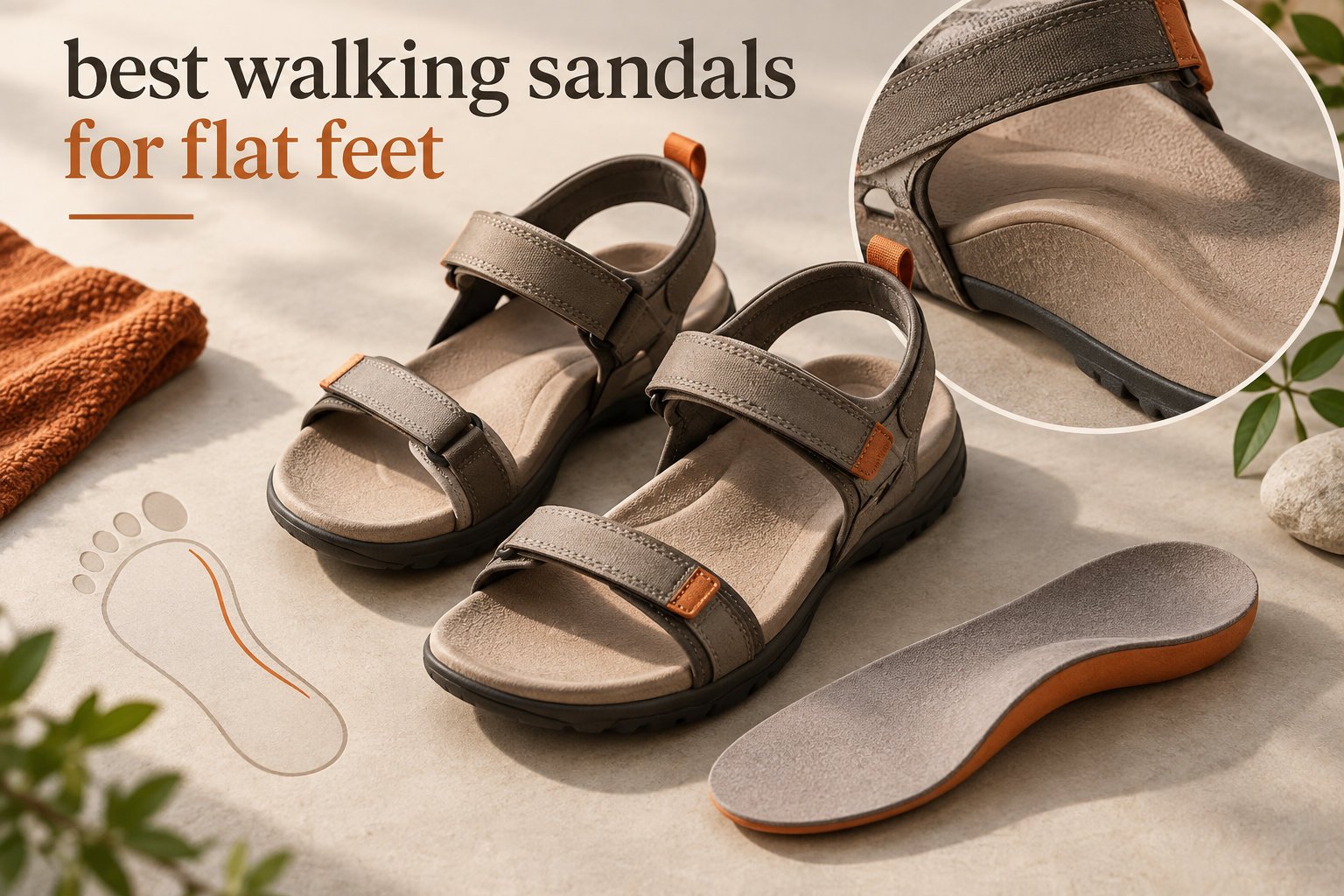 best walking sandals for flat feet