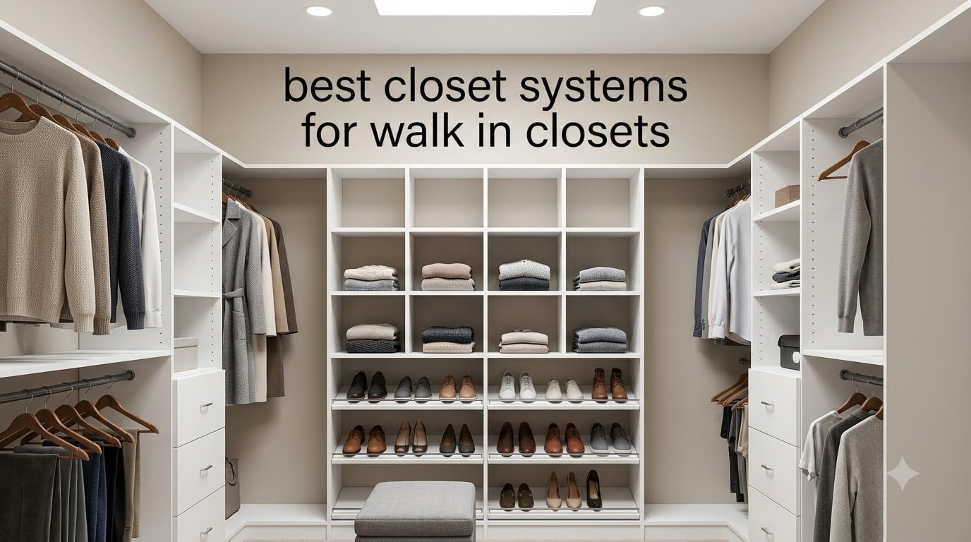 best closet systems for walk in closets