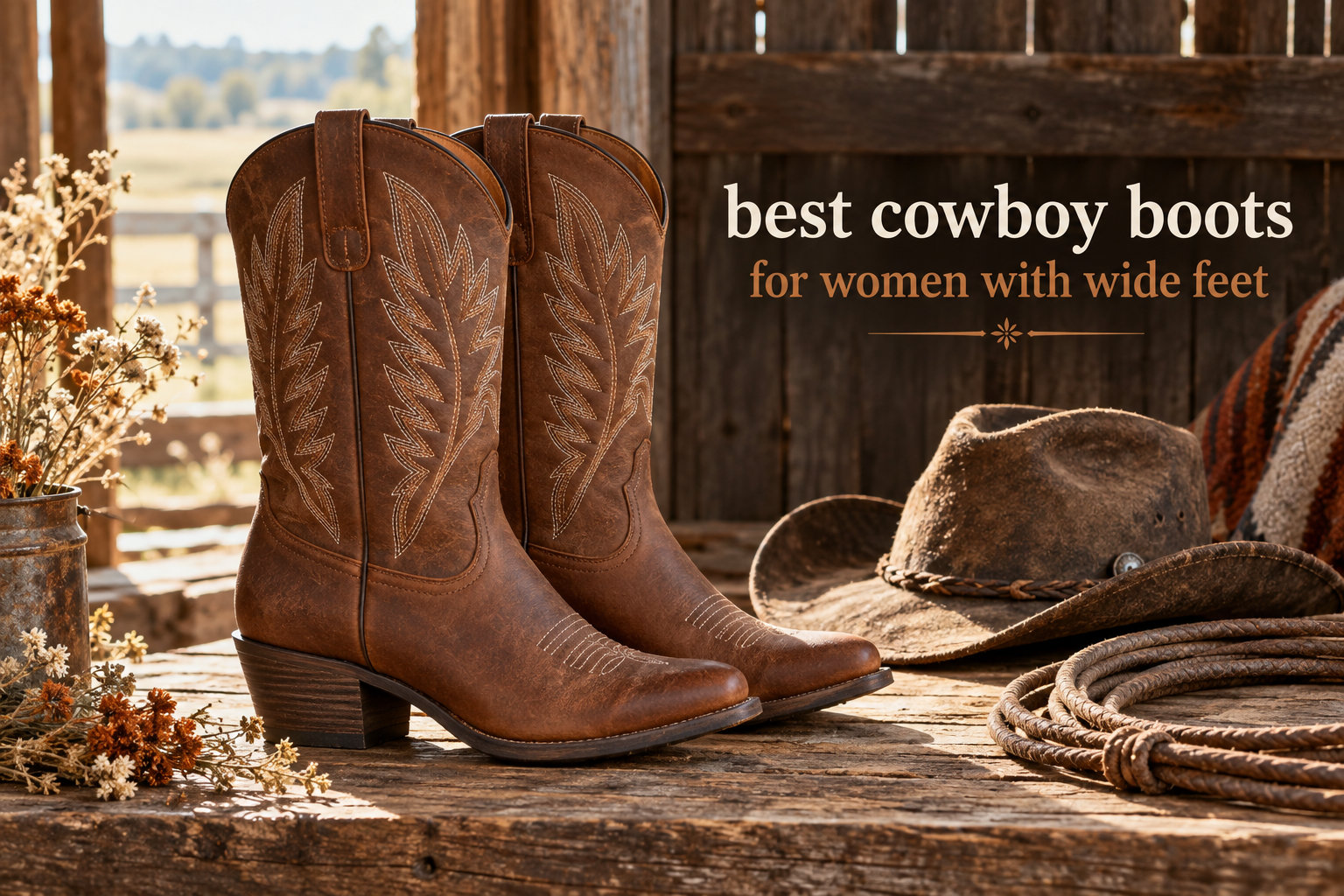 best cowboy boots for women with wide feet