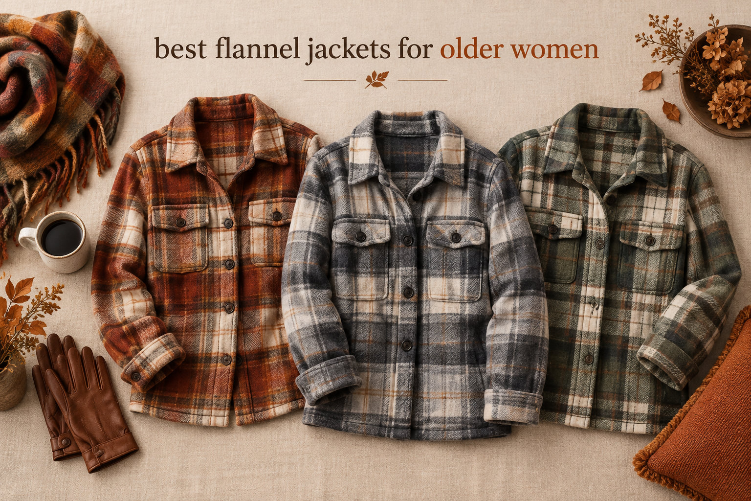 best flannel jackets for older women