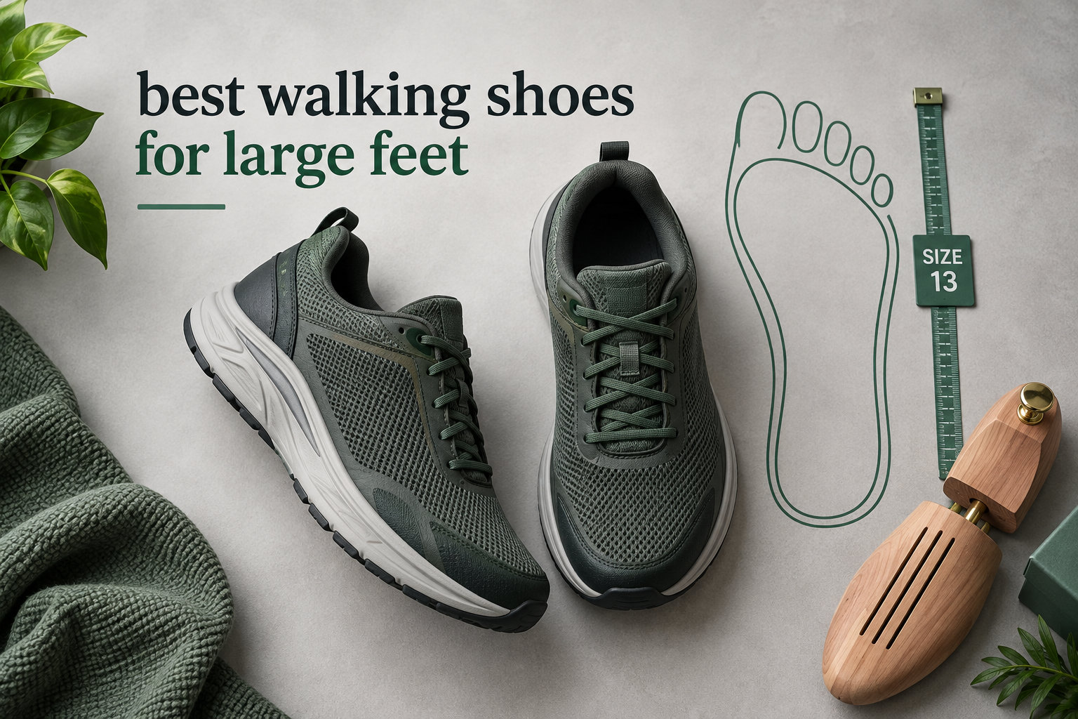 best walking shoes for large feet