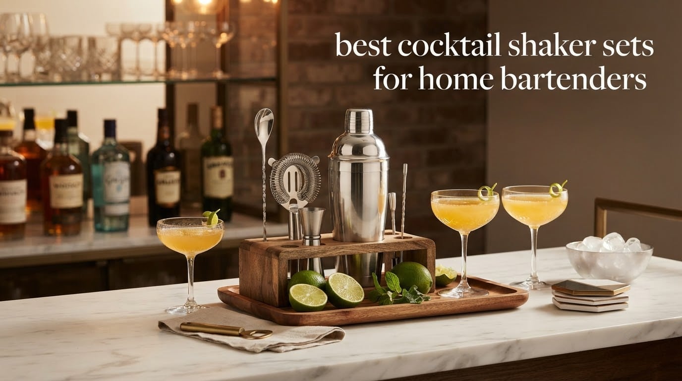 best cocktail shaker sets for home bartenders