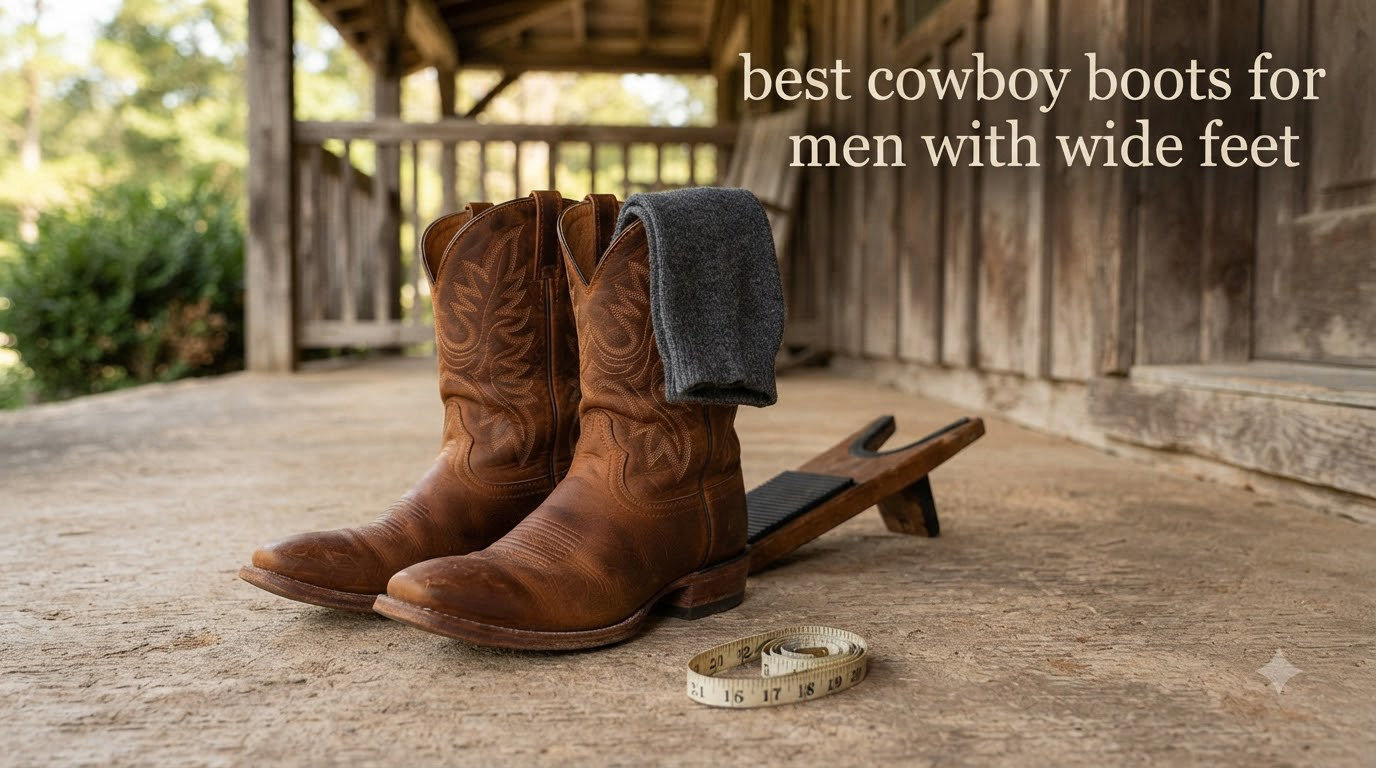 best cowboy boots for men with wide feet