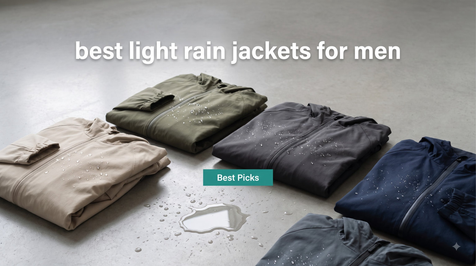 best light rain jackets for men