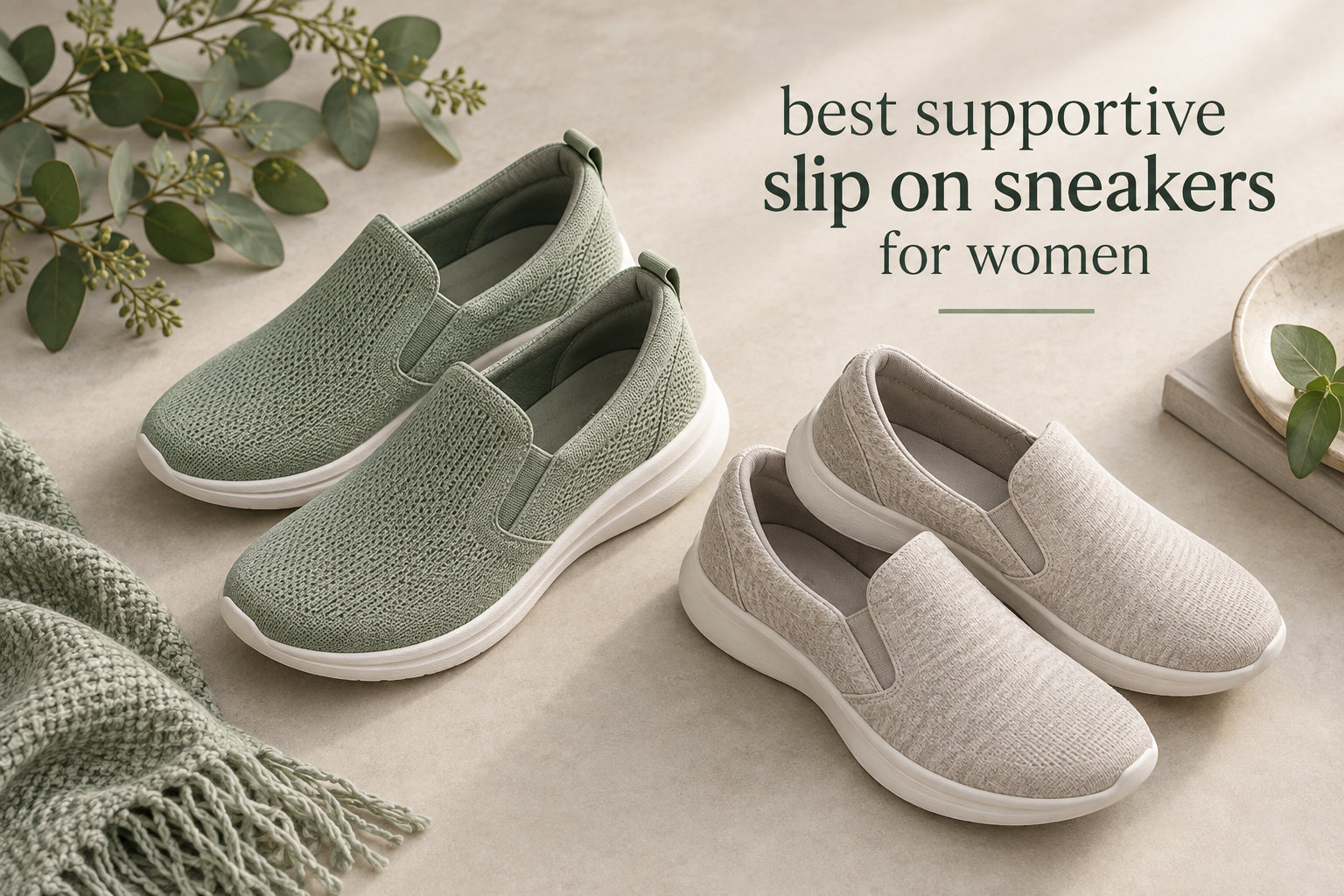 best supportive slip on sneakers for women