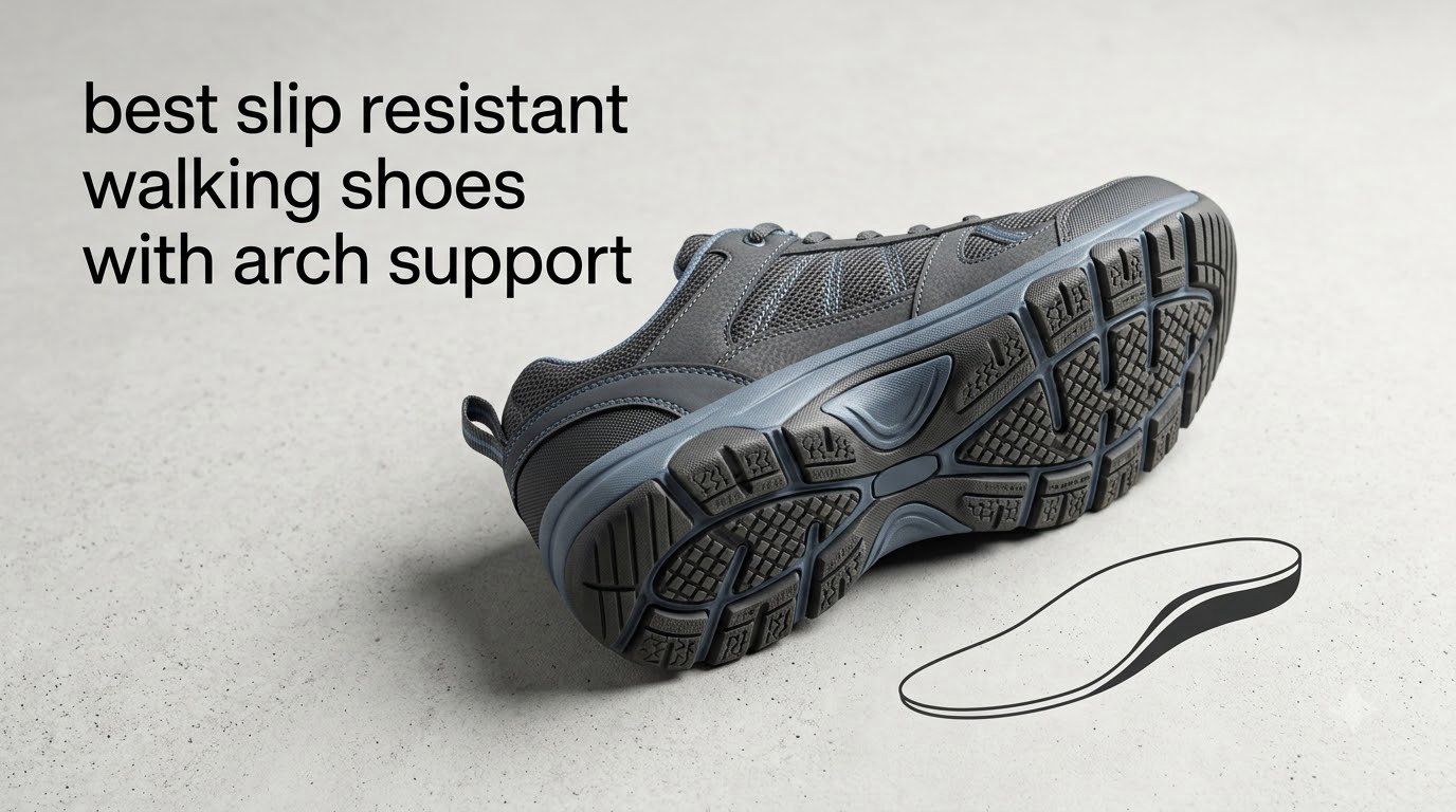 best slip resistant walking shoes with arch support