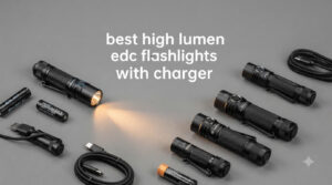 best high lumen edc flashlights with charger