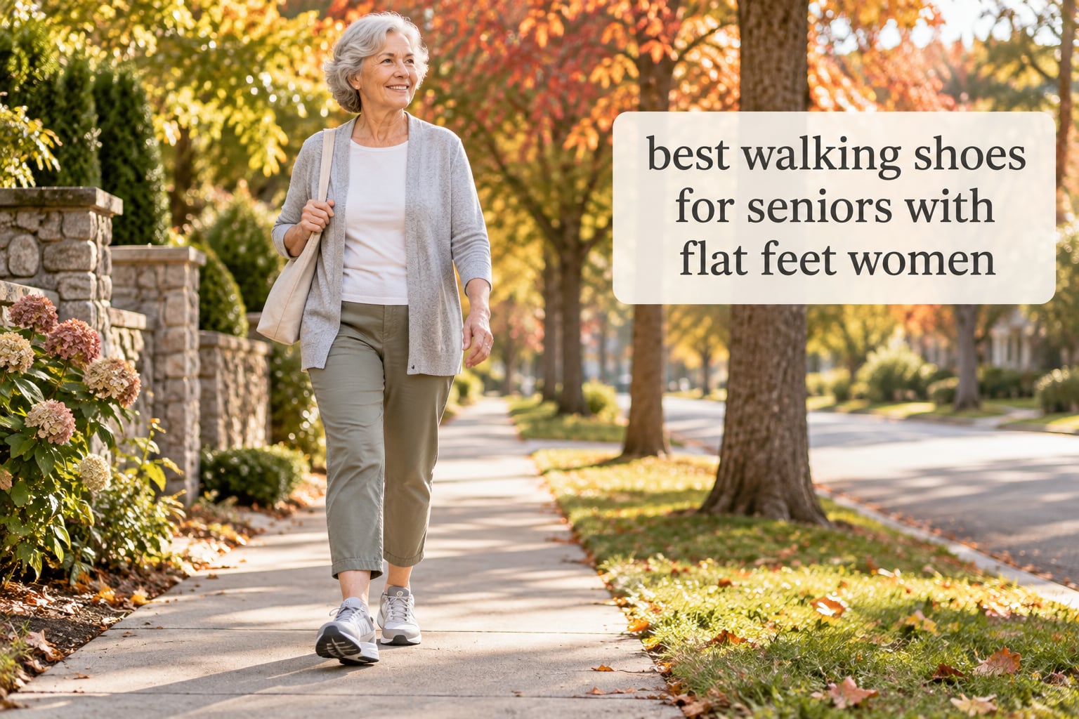 best walking shoes for seniors with flat feet women