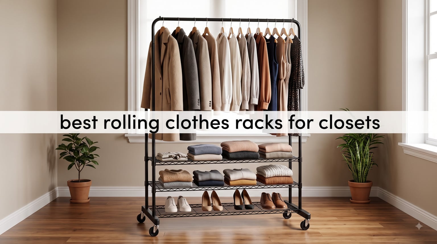best rolling clothes racks for closets