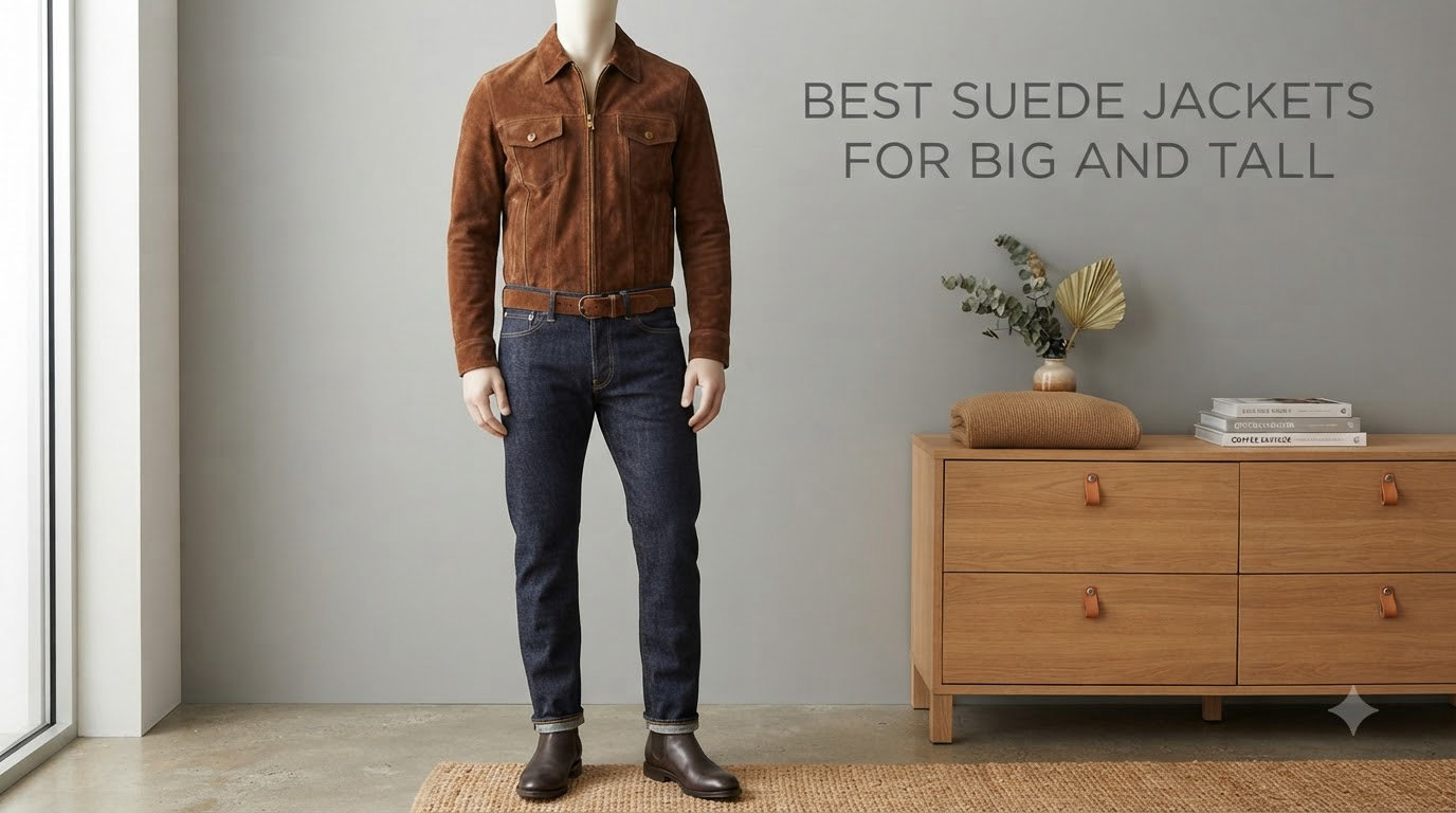 best suede jackets for big and tall
