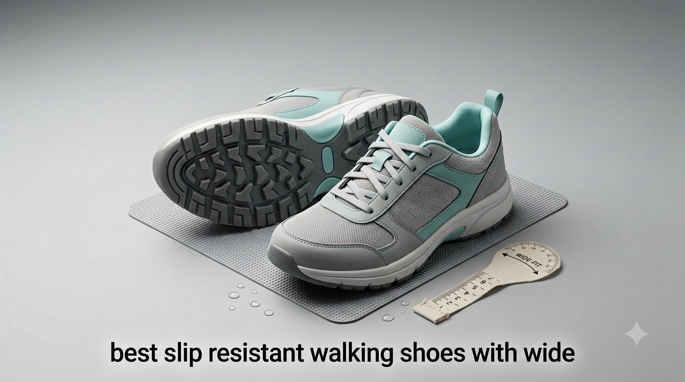 best slip resistant walking shoes with wide