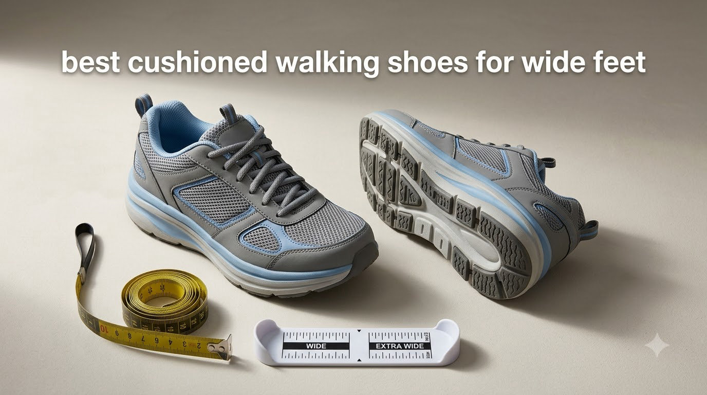 best cushioned walking shoes for wide feet