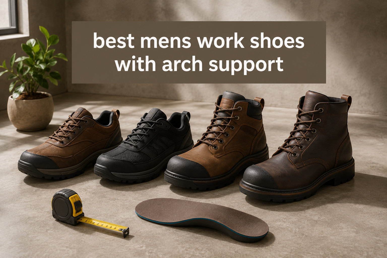 best mens work shoes with arch support