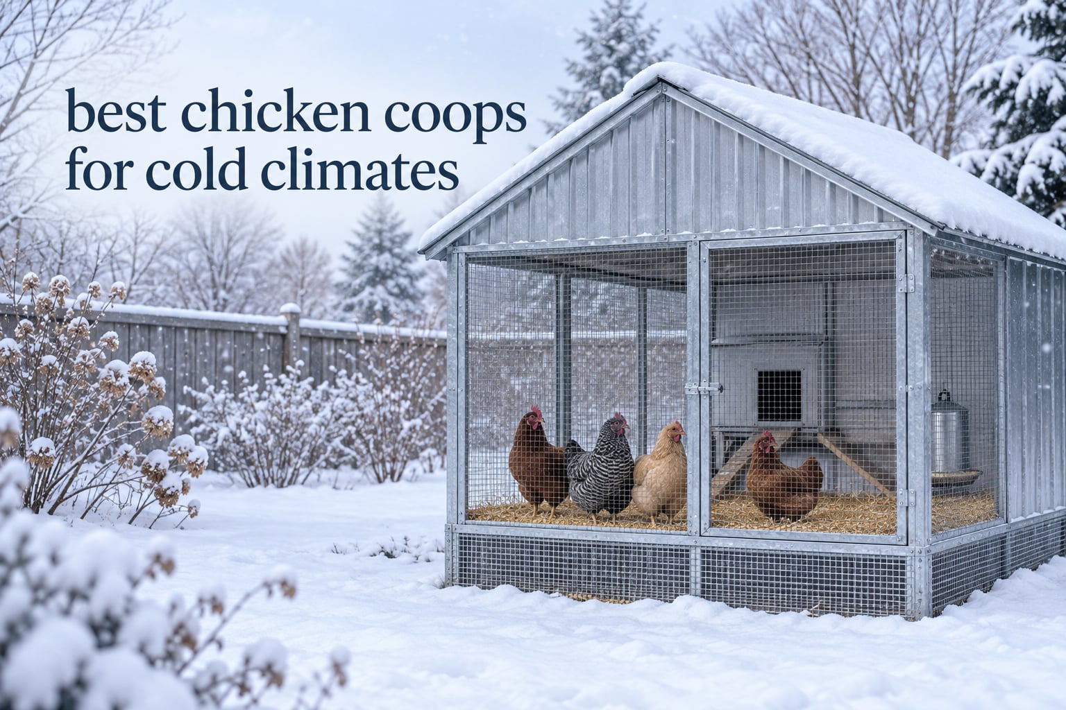 best chicken coops for cold climates